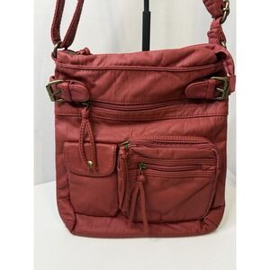 Scarleton Women's Red Crossbody Purses Bag Adjustable Strap Faux Leather